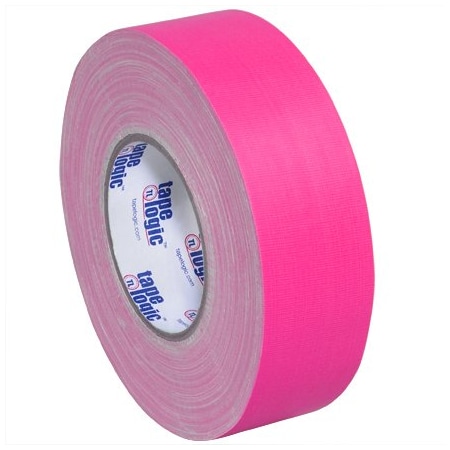 Tape Logic 2'' x 50 yds. Fluorescent Pink Tape Logic 11 Mil Gaffers Tape, 24PK BUY00021280